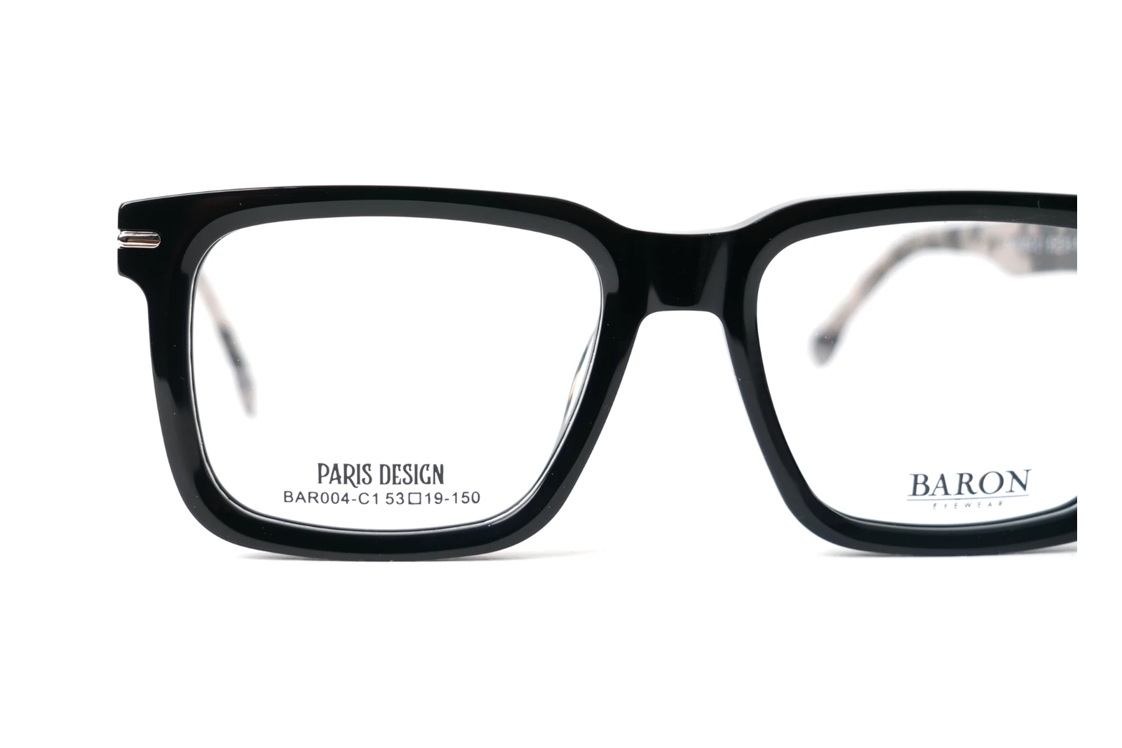 BARON BAR004-C1: macro, Negro brillo / plateado / print