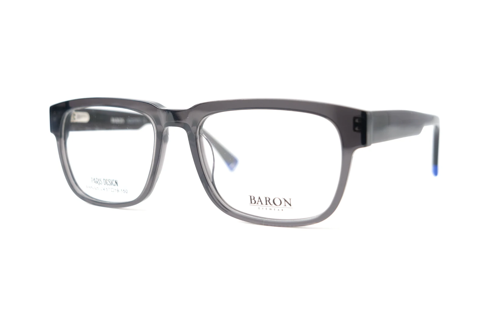 BARON BAR005-C3: angulo, Gris oscuro brillo / azul brillo