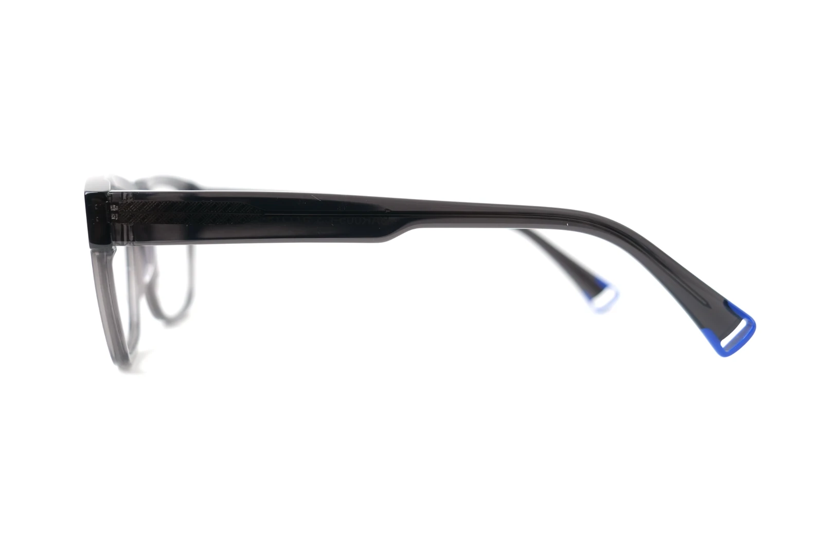 BARON BAR005-C3: lateral, Gris oscuro brillo / azul brillo
