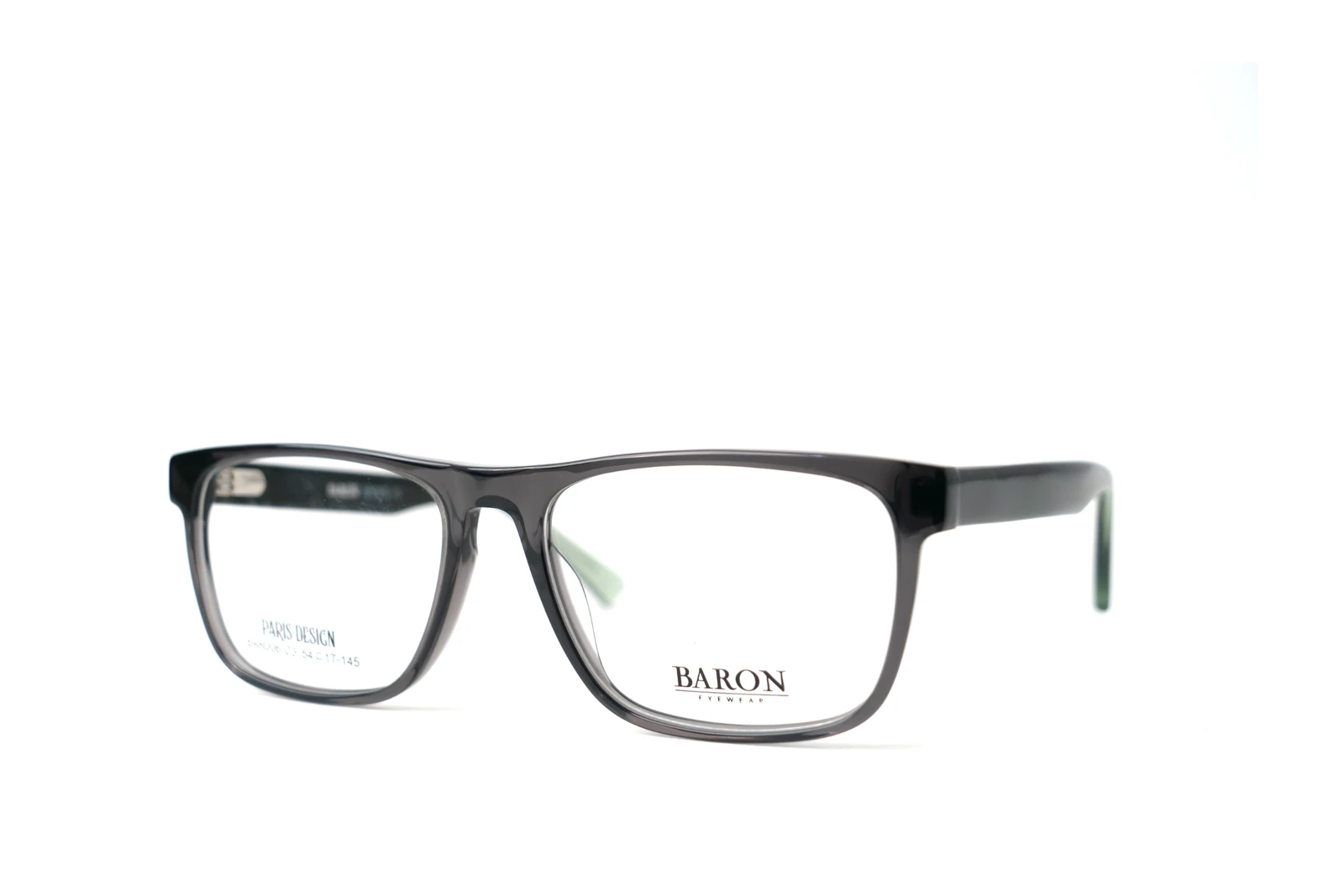 BARON BAR006-C3: angulo, Gris humo brillo / verde claro