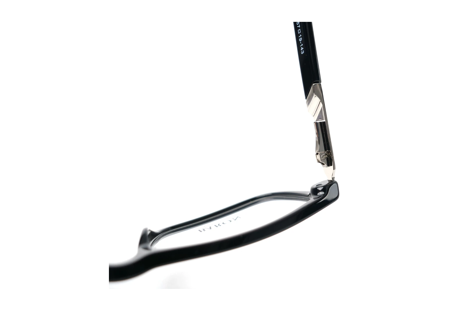 BARON BAR007-C1: bisagra, Negro brillo / plateado
