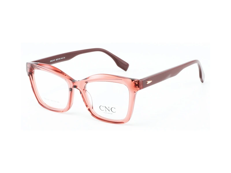 Montura CNC CNC107-C4, color Coral Transparente