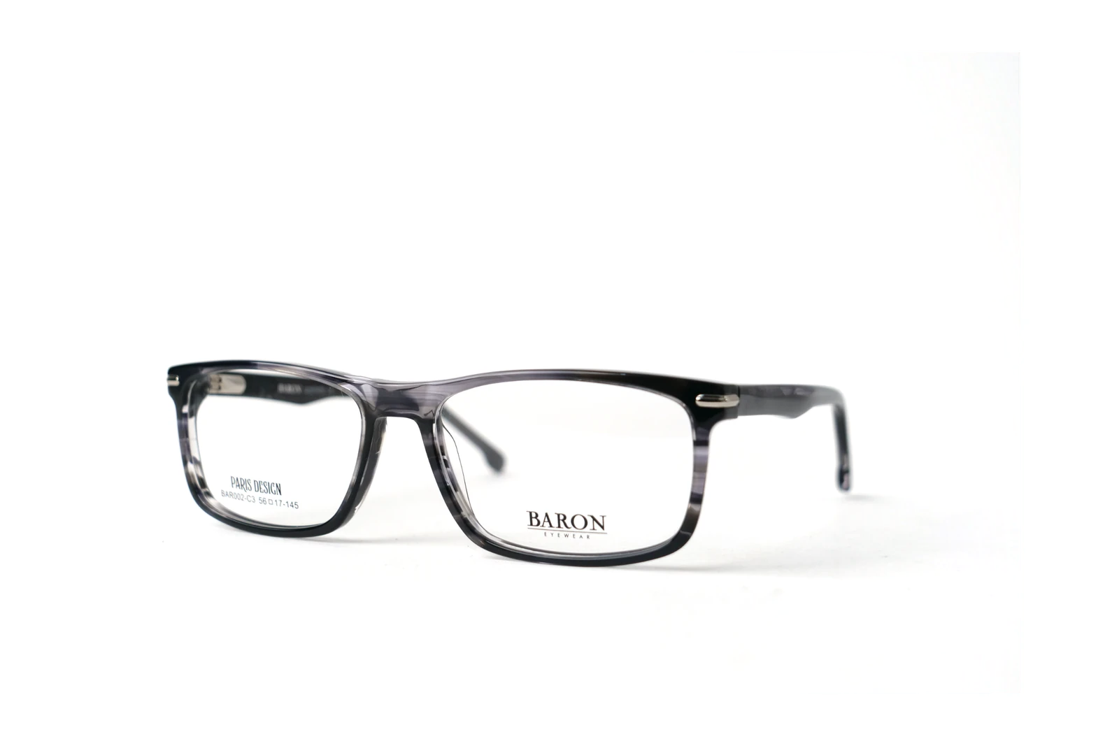 BARON BAR002-C3: angulo, Print gris brillo / plateado