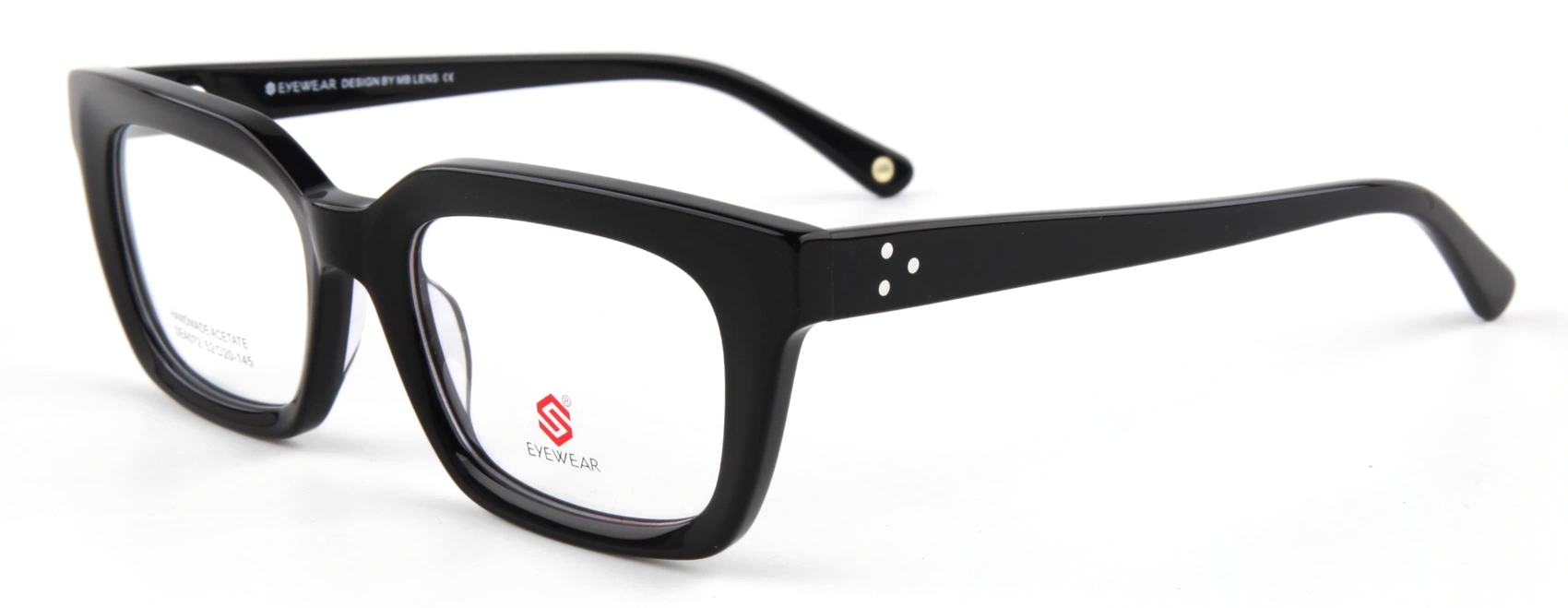 EYEWEAR SEA072-C1: angulo, Negro brillo