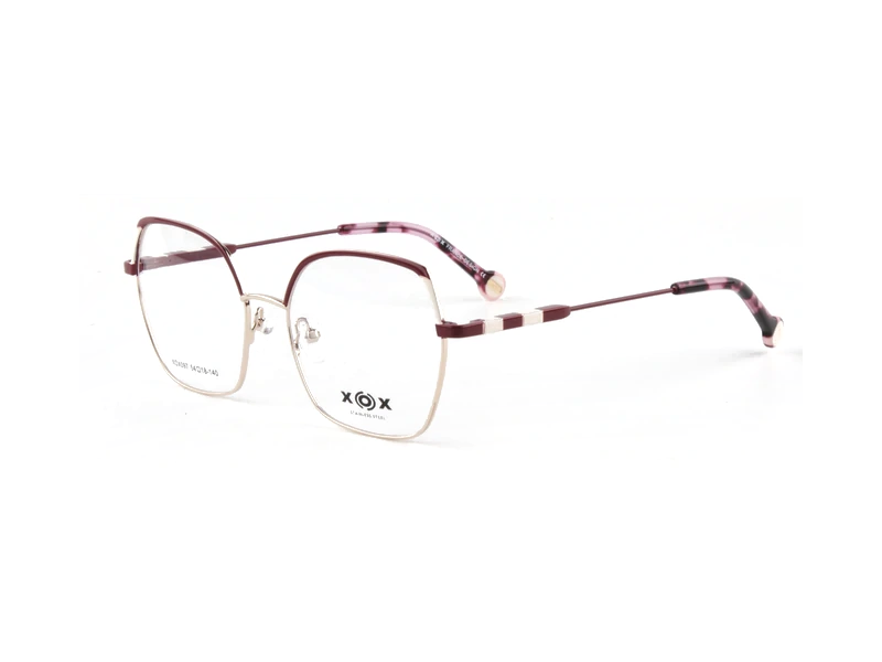 Montura XOX XOX097-C1, color Vino con Dorado