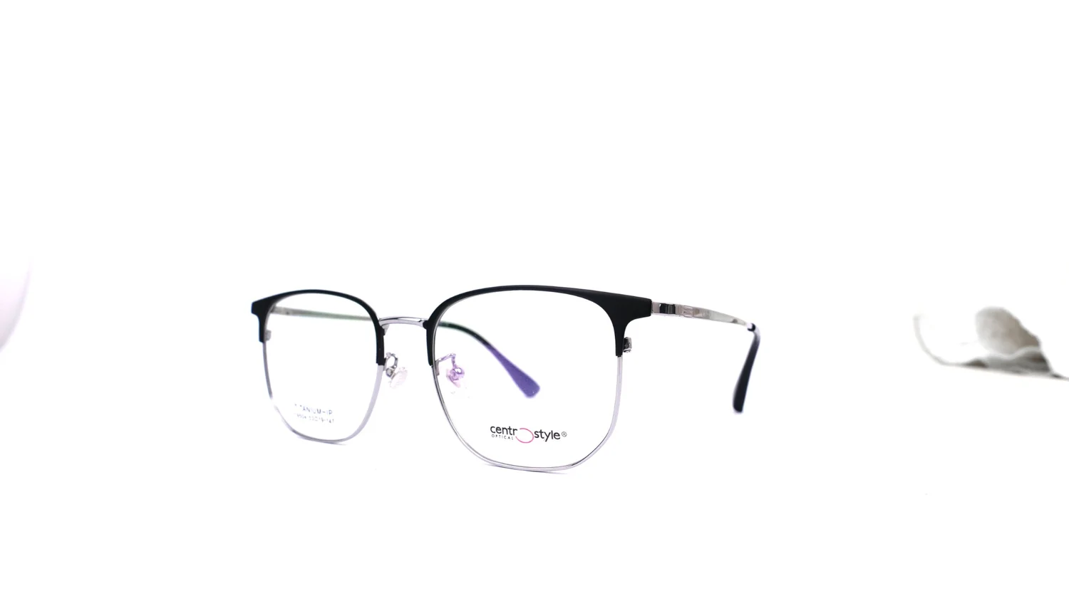 CENTRO STYLE T9504-C1: angulo, Negro / plateado