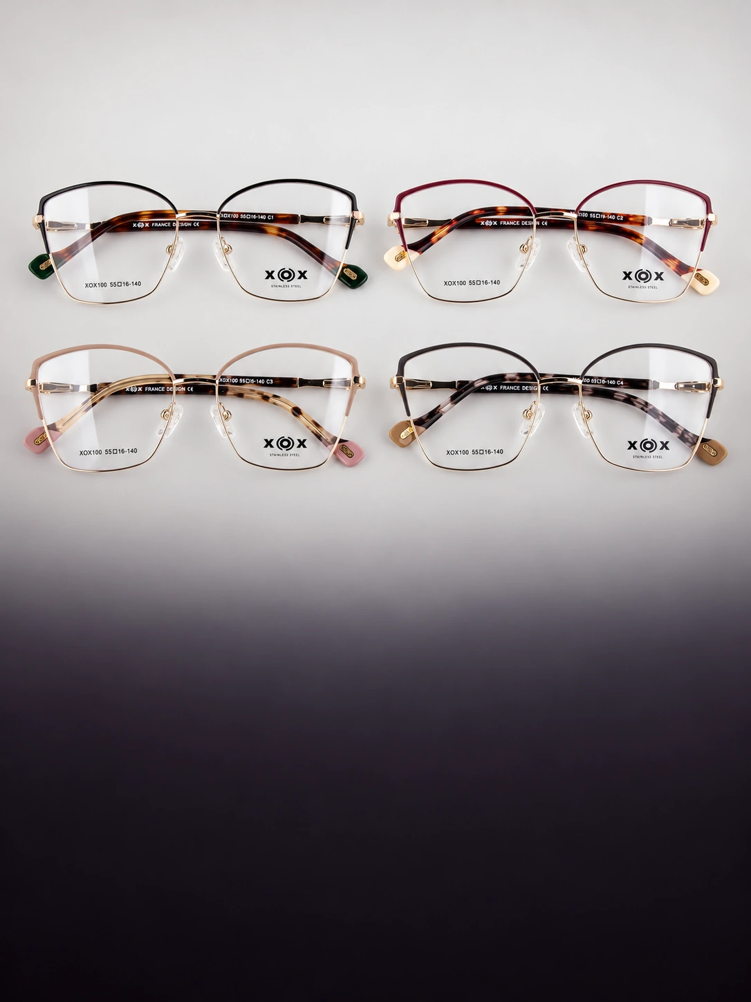 Gama real XOX100 C1, C2, C3 y C4 de la colección XOX Metal, integrada por XOX096, XOX097, XOX098, XOX099 y XOX100