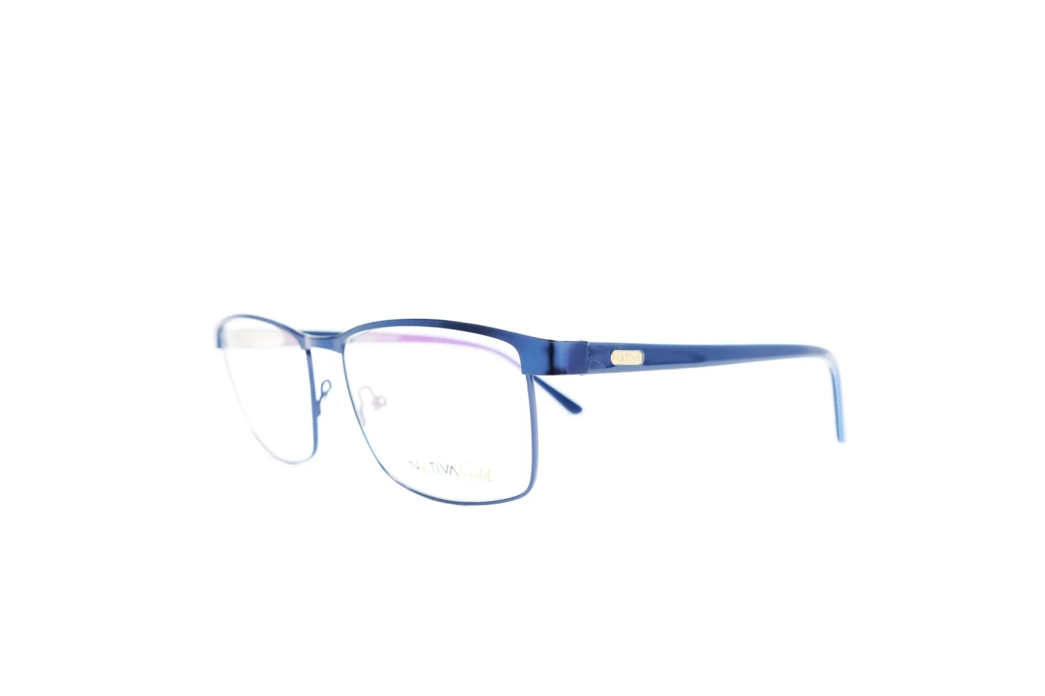 Montura NATIVA GOLD NTV129-C3, color Azul brillo / celeste